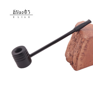 Linnhuwu Erliao — Pipe de fumée en bois d'ébène, à longues tiges, pour tabac