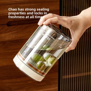 Contenitore in <span class=keywords><strong>Vetro</strong></span> <span class=keywords><strong>Sottovuoto</strong></span> Antiumidità Stile Retrò per Alimenti, Capacità 800-1000ml, per Chicchi di Caffè, Tè, Snack, Spezie - Product Image 3