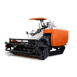 Moissonneuse-batteuse Kubota 6 rangs sur chenilles, transmission par engrenages, moteur diesel 103 kW, haute productivité, application riziculture - Product Image 1