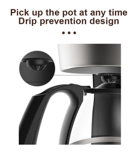 Machine à café électrique multifonction semi-automatique à 8 tasses avec boîtier en plastique, <span class=keywords><strong>prix</strong></span> d'usine en gros, fabriquée en Chine - Product Image 4