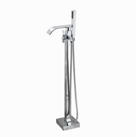 Robinet de baignoire accessoires de baignoire luxe et douche salle de bain monté au sol mitigeur chaud froid baignoire robinet de douche en laiton