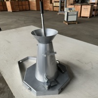 Juego de Cuatro Piezas para Prueba de Asentamiento de Concreto, Embudo, Cilindro Engrosado, Medición