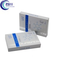 Caja de Embalaje Cosmética Plegable Ecológica de Papel Plateado Premium para Mascarillas Faciales, Frascos de Maquillaje, Aceites Esenciales o Productos de Perfumería