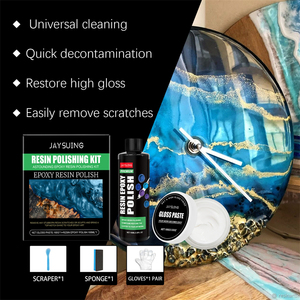 Kit di Lucidatura in Resina JAYSUING, Rimozione di Macchie e <span class=keywords><strong>Graffi</strong></span>, Ripristino del Lucentezza, Set con <span class=keywords><strong>Pasta</strong></span> Lucidante, Raschietto e Spugna - Product Image 2