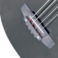 Gloss Black Colour Wholesale Factory Cheap Price Custom Made String Instruments 4 String Acoustic Electric Bass Guitar