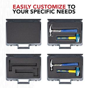 Échantillon gratuit D3220 IP67 Noir Étui rigide en plastique étanche pour munitions, outils, matériel, avec mousse, pour montres et outils - Product Image 3