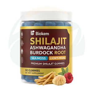 Usine de gros de produits à base de plantes chinoises, fabrication OEM disponible, gommes de Shilajit, de Sea Moss et d'Ashwagandha, complément alimentaire naturel pour le bien-être - Product Image 1