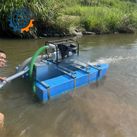 Machine à laver l'or portable de 4 et 6 pouces, mini-machine de dragage pour l'extraction de l'or alluvial à petite échelle