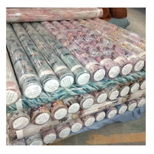 Venta al por mayor 3D Digital impreso rayón Challis tela 5D flor diseño tejido 100% viscosa tela de rayón para vestidos de verano - Product Image 6