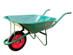 Brouette à plateau métallique de chantier chinoise pour l'Indonésie, Brouette Artco à plateau extra profond avec roue en caoutchouc plein, Gerobak Sorong Artco - Product Image 5