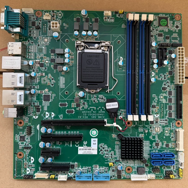 AIMB-585G2 Used Industrial Control Motherboard Desktop Application SATA/IDE 128GB RAM Single DDR2 DDR3 CE Certified 100% Tested