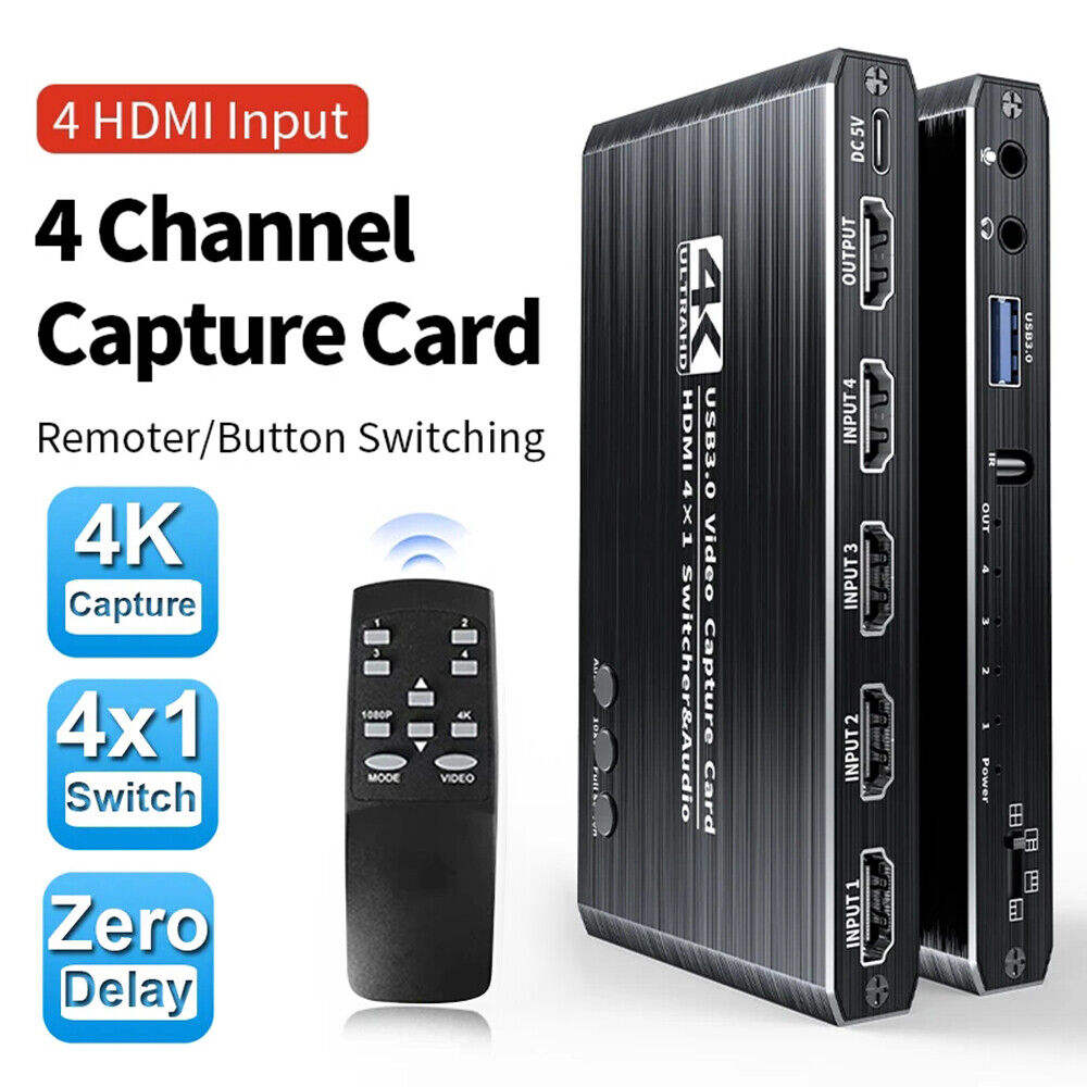 SYONG 4K USB HDMI Video Game Capture Card for Live Streaming