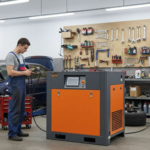 Compresseur d'air à vis lubrifié à faible bruit, <span class=keywords><strong>prix</strong></span> d'usine, 8 bar, 7,5 kW, avec pompe et moteur pour usage industriel - Product Image 1