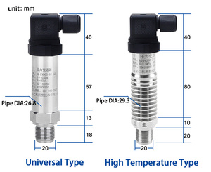 -100 〜 20Kpa 〜 100Mpa 格安デジタル RS485 0-10v 4-20ma 水圧力トランスミッタセンサとディスプレイ - Product Image 4
