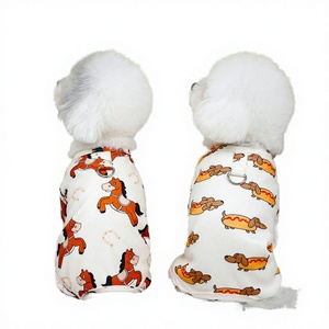 <b>Cute</b> Cat Teddy <b>Bear</b> Cartoon Printed Eco-friendly Polyester Summer Spring Coats & Jackets Full Body Dog Clothing - Product Image 2