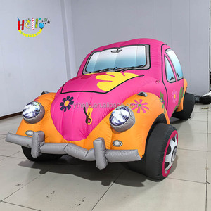 Modèle d'affichage de <span class=keywords><strong>voiture</strong></span> gonflable personnalisé en usine <span class=keywords><strong>Voiture</strong></span> jouet gonflable rose - Product Image 2