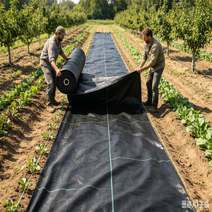 Malla Antihierbas Agrícola Negra de Polipropileno (PP) de 80gsm/90gsm/100gsm/110gsm/120gsm para Invernaderos, Jardinería, Agricultura, Paisajismo y Cobertura del Suelo - Product Image 6