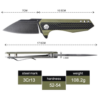 OEM/ODM couteaux de poche pliables à manche G10 pliants personnalisés couteau de camping tactique de chasse de survie en plein air couteaux couteau