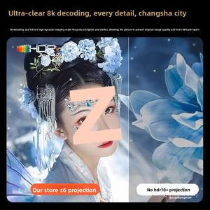 Nouveau projecteur LED Android 11 avec décodage, pour usage domestique, ultra haute définition 8K, haut-parleurs intégrés, modèle Z6 pour chambre à coucher, chevet - Product Image 4