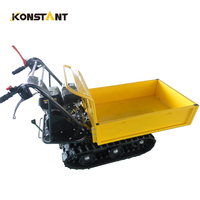 KONSTANT Mini-Dumper Mini-Raupenkipper 300 kg Ladekapazität Selbstladend 6,5 PS Benzinmotor Angetrieben