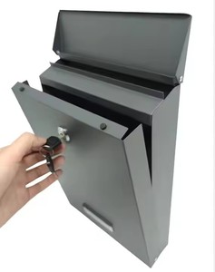 Boîte <span class=keywords><strong>aux</strong></span> <span class=keywords><strong>lettres</strong></span> murale extérieure moderne en acier inoxydable avec couvercle magnétique pour usage professionnel - Product Image 2