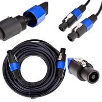 Câble Speakon vers Speakon 12 AWG 2 conducteurs NL4 pour sonorisation PA DJ