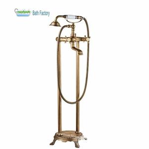 Robinets de baignoire téléphone autoportants de luxe, interrupteur à Double poignée, robinets de <span class=keywords><strong>bain</strong></span> et de <span class=keywords><strong>douche</strong></span> - Product Image 1