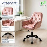 Chaise pivotante en tissu OKAY, base rotative ODM, confort ergonomique, mobilier de bureau à domicile, chaises de bureau modernes de qualité supérieure