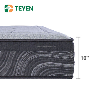 Colchón King Size Híbrido de Látex y Espuma Viscoelástica con Muelles Ensacados, 5 Zonas, Enrollable, en Caja, para Dormitorio y Hogar, MJB1-M00 - Product Image 1