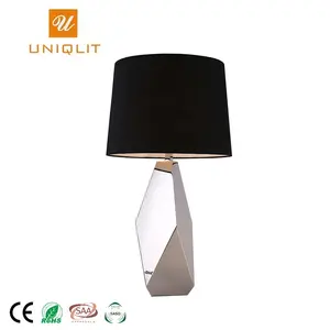 China Factory Luxury Decorate Stainless Steel Hotel Table Lamp Supply For Coffee Shop