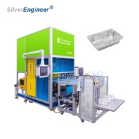 Vitesse de production plus rapide à petite empreinte Boîte à emporter en aluminium automatique de 55 tonnes Cuisson Emballage alimentaire Machine à plateau en papier d'aluminium