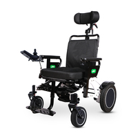 Fauteuil roulant électrique D17 avec fonction de pliage motorisé et inclinaison, fourni par l'usine chinoise JBH, pour personnes handicapées