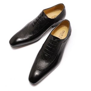 Chaussures Oxford formelles en cuir véritable italien pour hommes, à lacets, personnalisées - Product Image 5