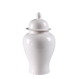Chino nuevo estilo minimalista bastante alta calidad lujo Puro <span class=keywords><strong>Blanco</strong></span> jengibre tarro decoración del hogar aplicar a la sala de estar - Product Image 6