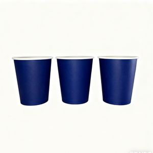 Gobelets en carton blanc personnalisables multicolores à paroi simple, jetables, pour café et thé au lait – Vente en gros - Product Image 1