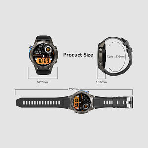 ADM56 açık GPS akıllı saat 1.43 ''AMOLED ekran BT çağrı 5ATM su geçirmez yüzme spor stil Smartwatch için 2024 yeni varış - Product Image 6