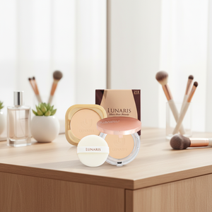 Lunaris Twincake No.23 Makeup POWDER Korean Cosmetic Sebum Control Soft Smooth <b>Skin</b> Silk Finish Kbeauty Made in Korea - Product Image 3