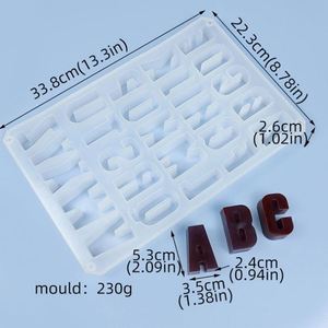 แม่พิมพ์ซิลิโคนรูปตัวอักษรสำหรับทำช็อกโกแลตแบบไม่ติด ขายส่ง - Product Image 5