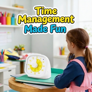 Minuteur de cuisine analogique silencieux OEM, 60 minutes, avec alarme, visuel, pour enfants, étude, pile AAA - Product Image 2
