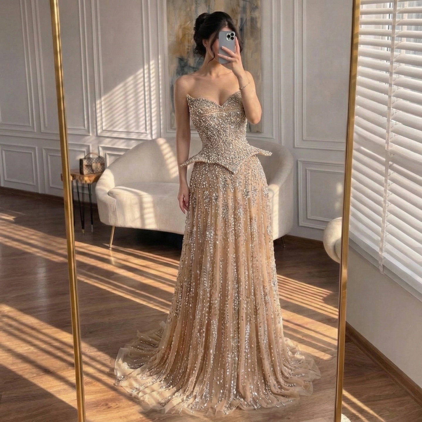 open lace back dress Cute Pink chiffon lace prom dress, pink evening dress – shdress main image 0