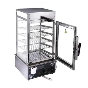Encimera 220V Vending 6 capas preservación del calor eléctrico calentador de alimentos gabinete pantalla calentamiento escaparate