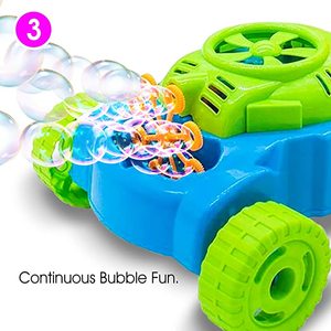 Bubble <strong>Lawn</strong> <strong>Mower</strong> for Kids Automatic Bubble Machine with Music Sounds Best <strong>Toys</strong> for Boys Girls Ages 3 -12 Years Old - Product Image 2