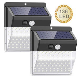 Lampada Solare LED IP65 <span class=keywords><strong>da</strong></span> <span class=keywords><strong>Esterno</strong></span> per Giardino 100LED Wireless con Sensore di Movimento PIR Luce Stradale 6000K Luce Diurna Montaggio a Parete - Product Image 5