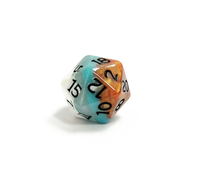 Jeu de dés polyédriques DND, 7 pièces, dés en silicone à bords pointus, taille 16 mm, mélange de 3 couleurs, pour jeux de société Dungeons & Dragons