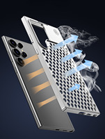 Étui de téléphone en métal de refroidissement design pour Samsung S23 ultra S24 S22 ultra Étui de téléphone glacé avec parfum Housse de téléphone