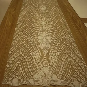 新デザイン3D花刺繍真珠ビーズブライダルレース生地フレンチdentelle perleeアフリカンチュールレース生地