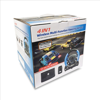 Volante con Pedales para PC/TV/P4/3, Volante de Carreras para Juegos, Palanca de Cambios, Simulador de Conducción con Vibración para Carreras