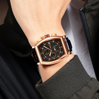 SKMEI — montre à quartz en cuir véritable pour hommes, bracelet automatique, boîtier en alliage, 9247