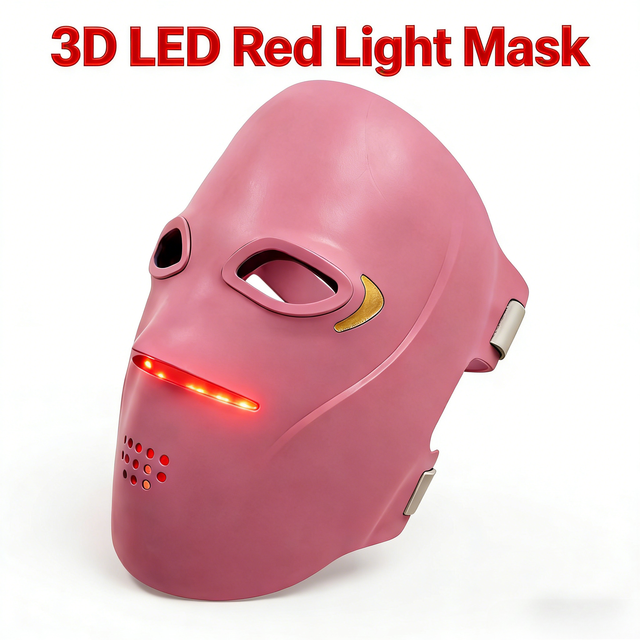 NIR 240 LEDs 4 Spectrum 3D Silicone LED Facial Mask Red Light Therapy Device for Beauty Center Skincare Private Label Factory