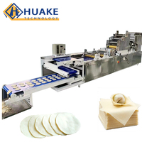 Ligne de production de feuilles de raviolis, machine commerciale pour la fabrication de peaux de wontons et de raviolis